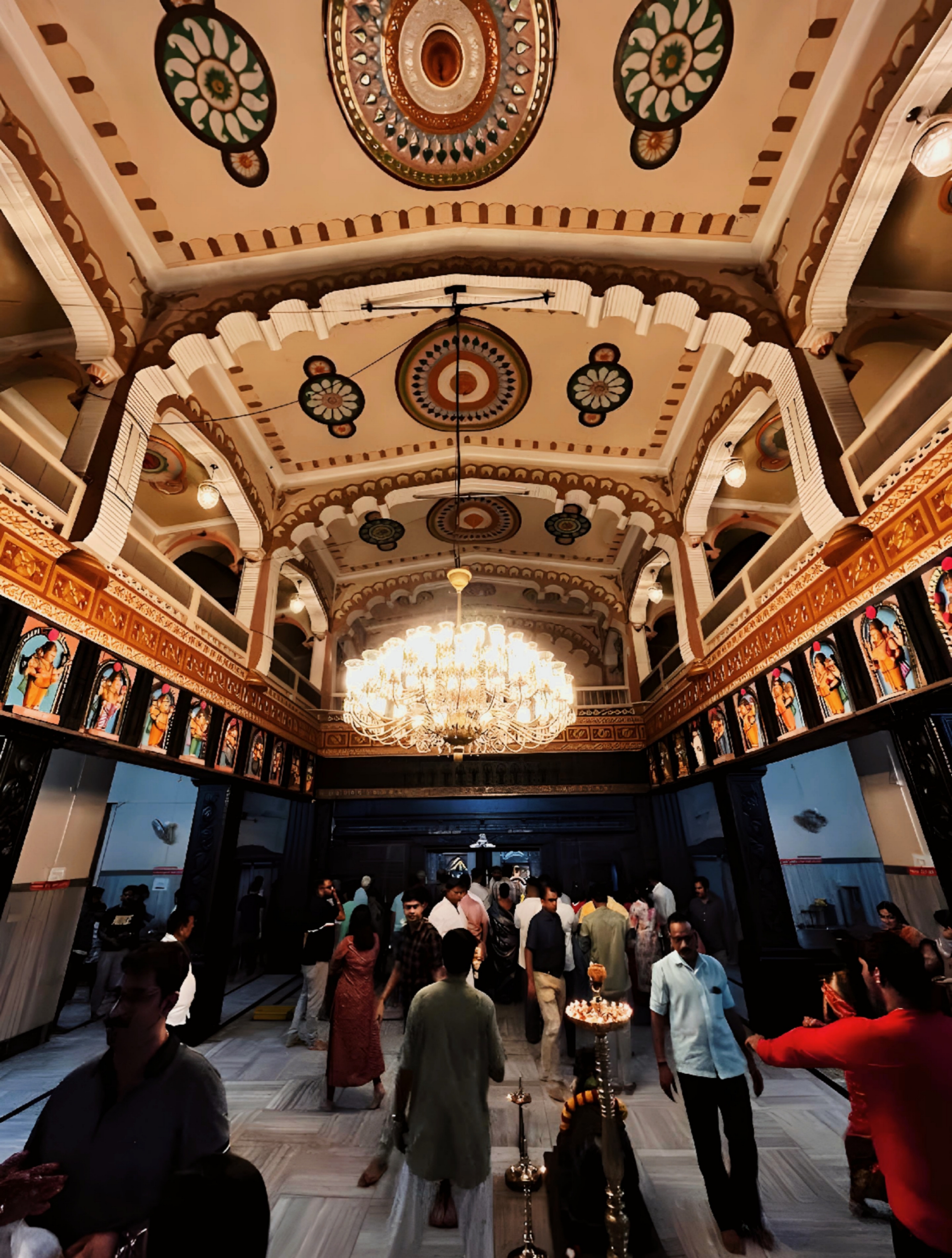 Festival celebrations inside Shri Damodar Temple
